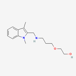 molecular formula C16H24N2O2 B6633467 2-[3-[(1,3-Dimethylindol-2-yl)methylamino]propoxy]ethanol 