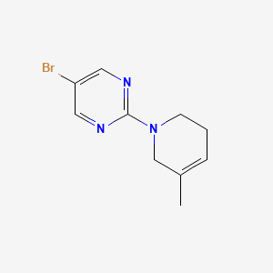 molecular formula C10H12BrN3 B6633472 5-bromo-2-(5-methyl-3,6-dihydro-2H-pyridin-1-yl)pyrimidine 