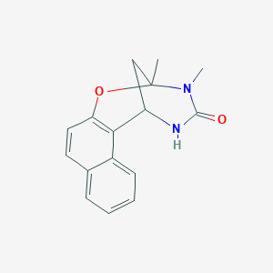 molecular formula C16H16N2O2 B6633664 13,14-Dimethyl-12-oxa-14,16-diazatetracyclo[11.3.1.02,11.03,8]heptadeca-2(11),3,5,7,9-pentaen-15-one 