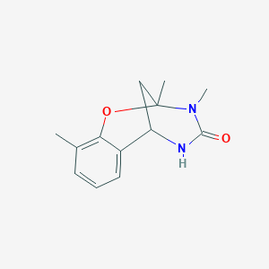 molecular formula C13H16N2O2 B6633668 6,9,10-Trimethyl-8-oxa-10,12-diazatricyclo[7.3.1.02,7]trideca-2,4,6-trien-11-one 
