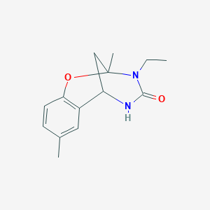 10-Ethyl-4,9-dimethyl-8-oxa-10,12-diazatricyclo[7.3.1.02,7]trideca-2(7),3,5-trien-11-one
