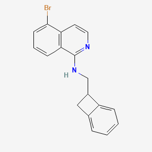 molecular formula C18H15BrN2 B6633747 N-(7-bicyclo[4.2.0]octa-1,3,5-trienylmethyl)-5-bromoisoquinolin-1-amine 