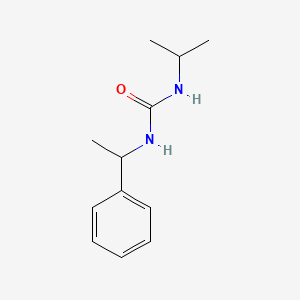 molecular formula C12H18N2O B6633768 1-(alpha-Methylbenzyl)-3-isopropylurea 