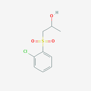 molecular formula C9H11ClO3S B6633784 1-(2-Chlorophenyl)sulfonylpropan-2-ol 