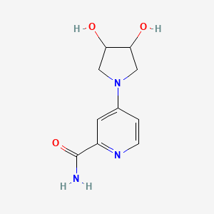 molecular formula C10H13N3O3 B6633869 4-(3,4-Dihydroxypyrrolidin-1-yl)pyridine-2-carboxamide 