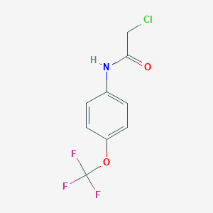 molecular formula C9H7ClF3NO2 B066340 2-氯-N-[4-(三氟甲氧基)苯基]乙酰胺 CAS No. 161290-85-3