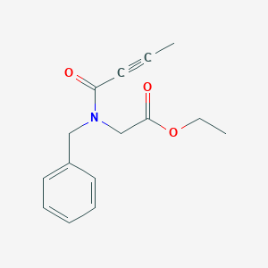 molecular formula C15H17NO3 B6634009 Ethyl 2-[benzyl(but-2-ynoyl)amino]acetate 