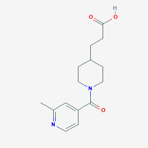 molecular formula C15H20N2O3 B6634026 3-[1-(2-Methylpyridine-4-carbonyl)piperidin-4-yl]propanoic acid 