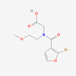 molecular formula C10H12BrNO5 B6634142 2-[(2-Bromofuran-3-carbonyl)-(2-methoxyethyl)amino]acetic acid 