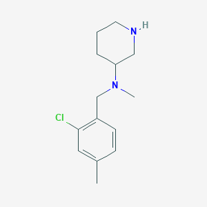 molecular formula C14H21ClN2 B6634192 N-[(2-chloro-4-methylphenyl)methyl]-N-methylpiperidin-3-amine 