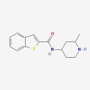 molecular formula C15H18N2OS B6634320 N-(2-methylpiperidin-4-yl)-1-benzothiophene-2-carboxamide 