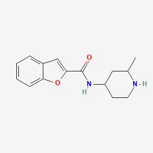 molecular formula C15H18N2O2 B6634324 N-(2-methylpiperidin-4-yl)-1-benzofuran-2-carboxamide 