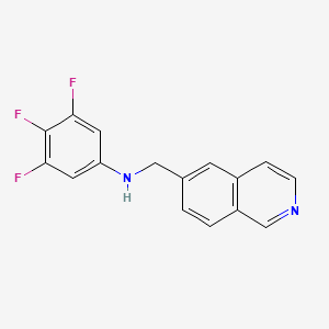 molecular formula C16H11F3N2 B6634362 3,4,5-trifluoro-N-(isoquinolin-6-ylmethyl)aniline 
