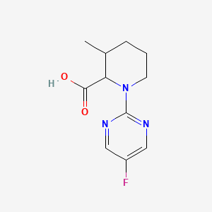 molecular formula C11H14FN3O2 B6634506 1-(5-Fluoropyrimidin-2-yl)-3-methylpiperidine-2-carboxylic acid 