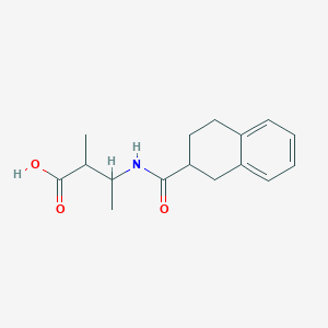 molecular formula C16H21NO3 B6634577 2-Methyl-3-(1,2,3,4-tetrahydronaphthalene-2-carbonylamino)butanoic acid 