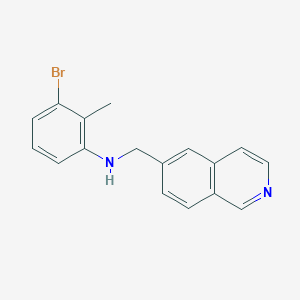 molecular formula C17H15BrN2 B6634618 3-bromo-N-(isoquinolin-6-ylmethyl)-2-methylaniline 