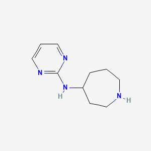 molecular formula C10H16N4 B6634633 N-pyrimidin-2-ylazepan-4-amine 