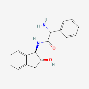 molecular formula C17H18N2O2 B6634652 2-amino-N-[(1R,2S)-2-hydroxy-2,3-dihydro-1H-inden-1-yl]-2-phenylacetamide 