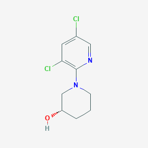 molecular formula C10H12Cl2N2O B6634658 (3S)-1-(3,5-dichloropyridin-2-yl)piperidin-3-ol 