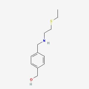 [4-[(2-Ethylsulfanylethylamino)methyl]phenyl]methanol
