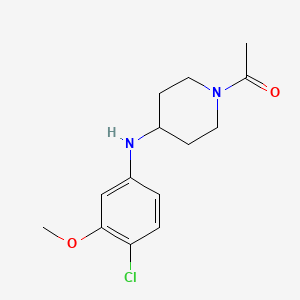molecular formula C14H19ClN2O2 B6634790 1-[4-(4-Chloro-3-methoxyanilino)piperidin-1-yl]ethanone 