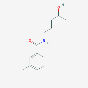 molecular formula C14H21NO2 B6634831 N-(4-hydroxypentyl)-3,4-dimethylbenzamide 
