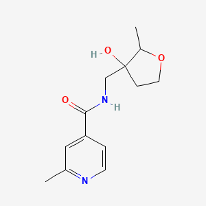 N-[(3-hydroxy-2-methyloxolan-3-yl)methyl]-2-methylpyridine-4-carboxamide