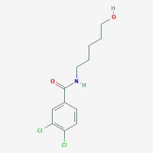 molecular formula C12H15Cl2NO2 B6634971 3,4-dichloro-N-(5-hydroxypentyl)benzamide 