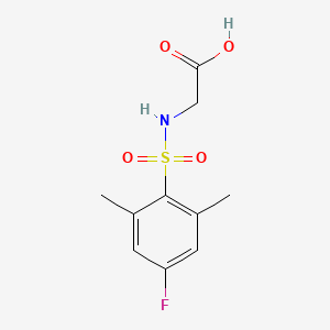 molecular formula C10H12FNO4S B6634983 2-[(4-Fluoro-2,6-dimethylphenyl)sulfonylamino]acetic acid 