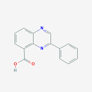 molecular formula C15H10N2O2 B066350 3-苯基喹喔啉-5-羧酸 CAS No. 162135-93-5