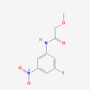 molecular formula C9H9FN2O4 B6635006 N-(3-fluoro-5-nitrophenyl)-2-methoxyacetamide 