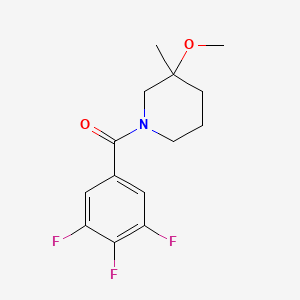 molecular formula C14H16F3NO2 B6635034 (3-Methoxy-3-methylpiperidin-1-yl)-(3,4,5-trifluorophenyl)methanone 