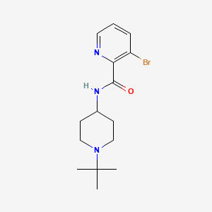 molecular formula C15H22BrN3O B6635219 3-bromo-N-(1-tert-butylpiperidin-4-yl)pyridine-2-carboxamide 