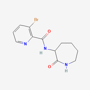 molecular formula C12H14BrN3O2 B6635226 3-bromo-N-(2-oxoazepan-3-yl)pyridine-2-carboxamide 