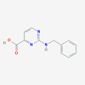 molecular formula C12H11N3O2 B6635289 2-(Benzylamino)pyrimidine-4-carboxylic acid 