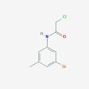 molecular formula C9H9BrClNO B6635326 N-(3-bromo-5-methylphenyl)-2-chloroacetamide 