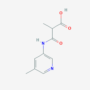molecular formula C10H12N2O3 B6635342 2-Methyl-3-[(5-methylpyridin-3-yl)amino]-3-oxopropanoic acid 