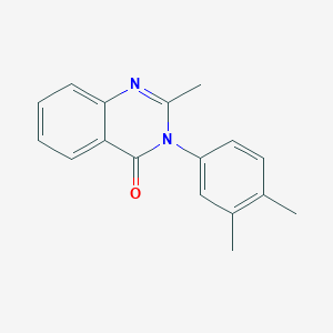 molecular formula C17H16N2O B6635346 3-(3,4-Dimethylphenyl)-2-methylquinazolin-4-one 