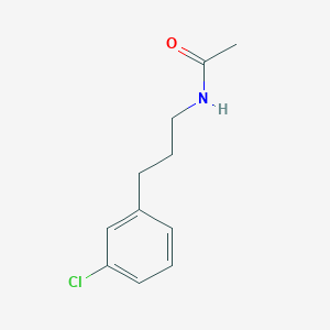 molecular formula C11H14ClNO B6635390 N-[3-(3-chlorophenyl)propyl]acetamide 