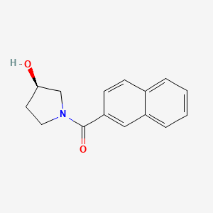molecular formula C15H15NO2 B6635395 [(3R)-3-hydroxypyrrolidin-1-yl]-naphthalen-2-ylmethanone 
