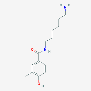 molecular formula C14H22N2O2 B6635453 N-(6-aminohexyl)-4-hydroxy-3-methylbenzamide 