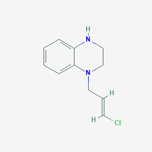 molecular formula C11H13ClN2 B6635472 4-[(E)-3-chloroprop-2-enyl]-2,3-dihydro-1H-quinoxaline 