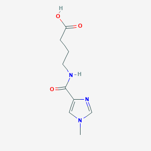 molecular formula C9H13N3O3 B6635517 4-[(1-Methylimidazole-4-carbonyl)amino]butanoic acid 