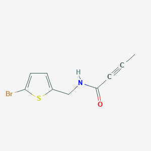N-[(5-bromothiophen-2-yl)methyl]but-2-ynamide