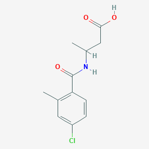 molecular formula C12H14ClNO3 B6635604 3-[(4-Chloro-2-methylbenzoyl)amino]butanoic acid 