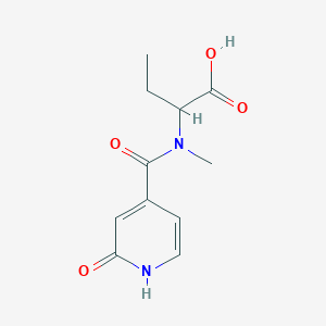 molecular formula C11H14N2O4 B6635682 2-[methyl-(2-oxo-1H-pyridine-4-carbonyl)amino]butanoic acid 
