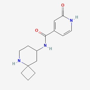 molecular formula C14H19N3O2 B6635703 N-(5-azaspiro[3.5]nonan-8-yl)-2-oxo-1H-pyridine-4-carboxamide 