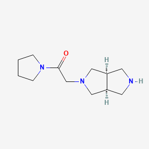 2-[(3aS,6aR)-2,3,3a,4,6,6a-hexahydro-1H-pyrrolo[3,4-c]pyrrol-5-yl]-1-pyrrolidin-1-ylethanone