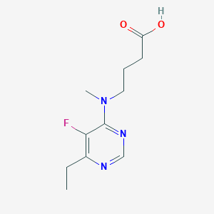 4-[(6-Ethyl-5-fluoropyrimidin-4-yl)-methylamino]butanoic acid