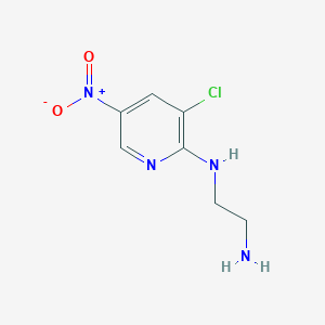 N'-(3-chloro-5-nitropyridin-2-yl)ethane-1,2-diamine